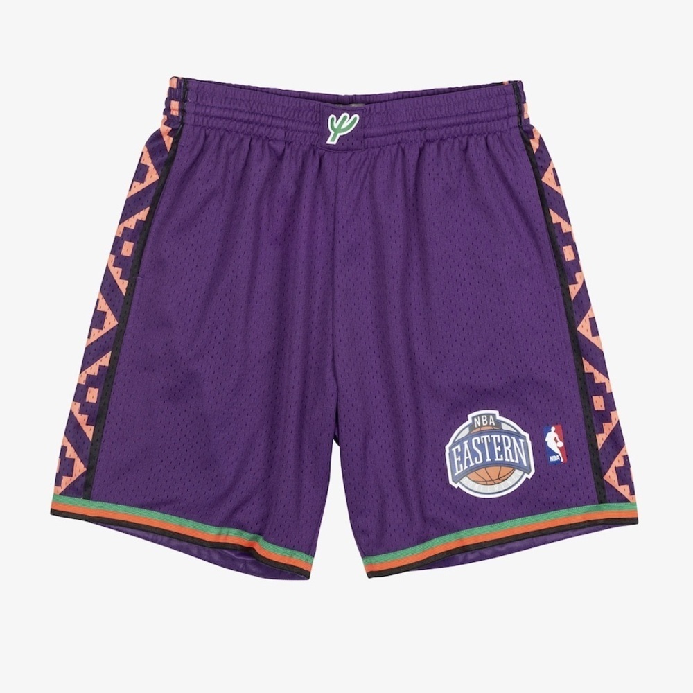 Mitchell and Ness NBA All Star Swingman Shorts Purple Large